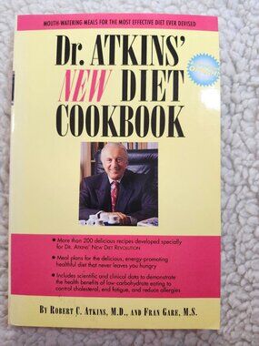 Dr Atkins New Diet Cookbook Robert C Atkins Paperback Trade Edition Low Carb